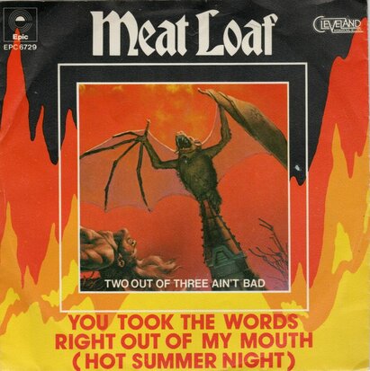 Meat Loaf - You took the words right out + Two out of three (Vinylsingle)
