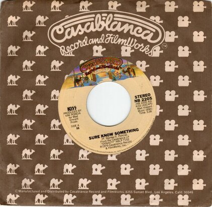 Kiss - Sure know something + Dirty livin' (Vinylsingle)