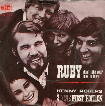 Kenny Rogers - Ruby don't take your love to town + Reuben James (Vinylsingle)