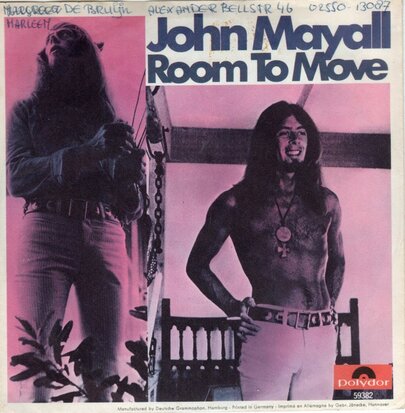 John Mayall - Room to move + Saw mill gulch road (Vinylsingle)