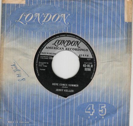 Jerry Keller - Here comes summer + Time has a way (Vinylsingle)