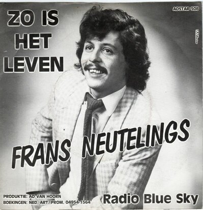 Frans Neutelings - Zo is het leven + Radio Blue Sky (Vinylsingle)