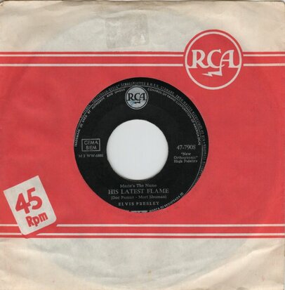 Elvis Presley - His latest flame + Little sister (Vinylsingle)