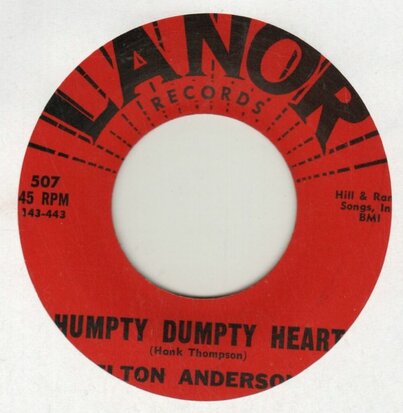 Elton Anderson - Humpty Dumpty Heart + Don't Touch Me Baby (Vinylsingle)