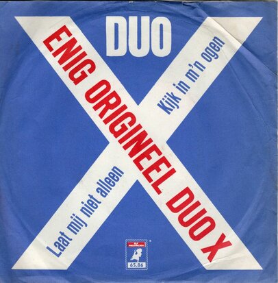 Duo X - Laat mij niet alleen + Kijk in m'n ogen (Vinylsingle)