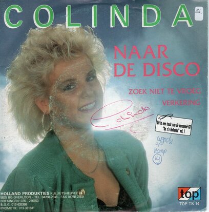 Colinda - Naar De Disco + Zoek Niet Te Vroeg Verkering (Vinylsingle)