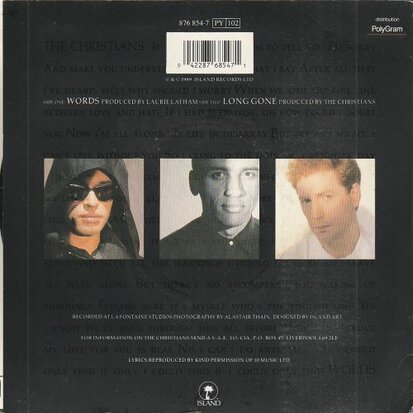 Christians - Words + Long gone (Vinylsingle)