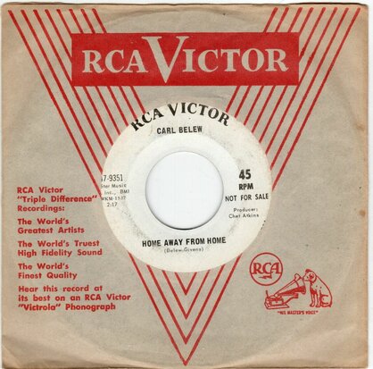 Carl Belew - Home Away From Home + Too Much To Lose (Vinylsingle)