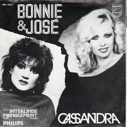 Bonnie St.Claire & Jose - Cassandra + Ik blijf wachten (Vinylsingle)