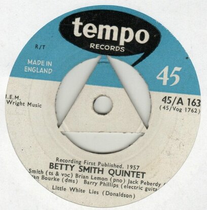 Betty Smith Quintet - Sweet Georgia Brown + Little White Lies (Vinylsingle)