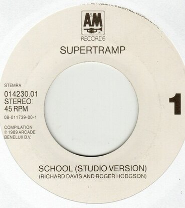Supertramp - School + School (live) (Vinylsingle)