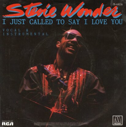 Stevie Wonder - I just called to say I love you + (instr.) (Vinylsingle)
