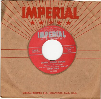 Smiley Lewis - Shame, Shame, Shame + No, No (Vinylsingle)
