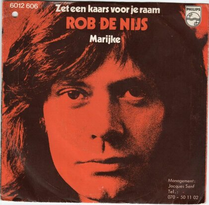 Rob de Nijs - Zet een kaars voor je raam + Marijke (Vinylsingle)