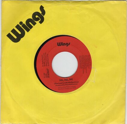 Paul McCartney & Wings - Hi, Hi, Hi +  C moon (Vinylsingle)