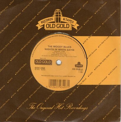 Moody Blues - Nights in white satin + Cities (Vinylsingle)