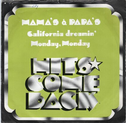 Mamas & Papas - California dreamin' + Monday, Monday (Vinylsingle)
