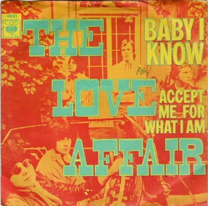 Love Affair - Baby I know + Accept me for what I am (Vinylsingle)