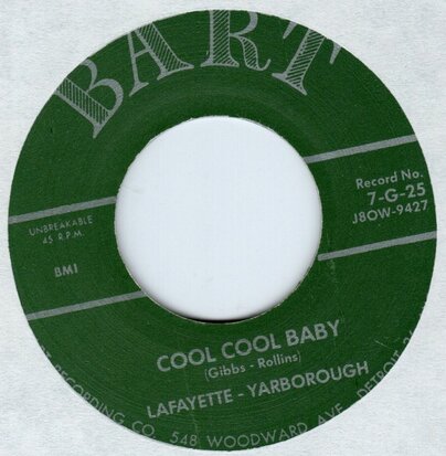 Lafayette Yarborough - Cool Cool Baby + Livin' Doll (Vinylsingle)