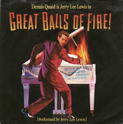 Jerry Lee Lewis - Great balls of fire (movie-version) + Breathless (Vinylsingle)