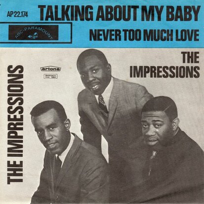 Impressions - Talking About My Baby + Never Too Much Love (Vinylsingle)