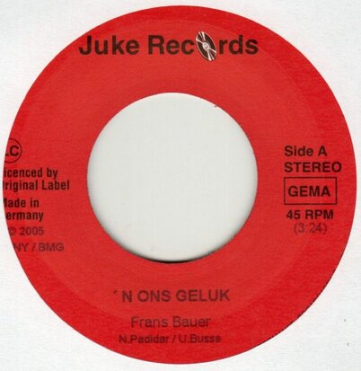 Frans Bauer - Een Ons Geluk + Bella Madonna (Vinylsingle)