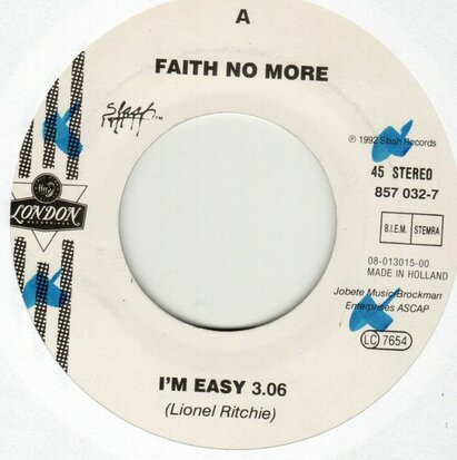 Faith No More - Easy + Das schutzenfest (Vinylsingle)