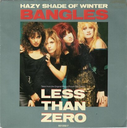 Bangles - Hazy shade of winter + Less than Zero (Vinylsingle)