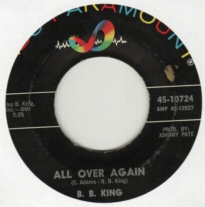 B.B. King - All Over Again + The Things You Put Me Through (Vinylsingle)