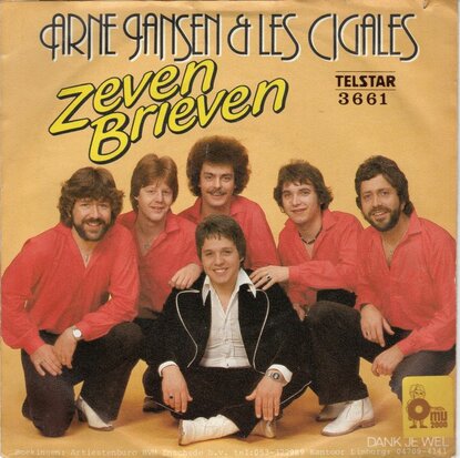 Arne Jansen - Zeven brieven + Dank je wel (Vinylsingle)