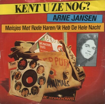 Arne Jansen - Meisjes met rode haren + Ik heb de hele nacht (Vinylsingle)