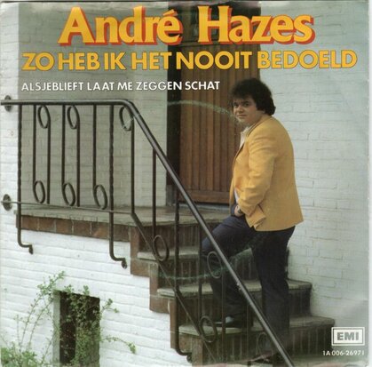 Andre Hazes - Zo heb ik het nooit bedoeld + Alsjeblieft (Vinylsingle)