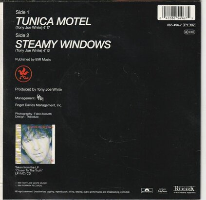Tony Joe White - Tunica Motel + Steamy windows (Vinylsingle)