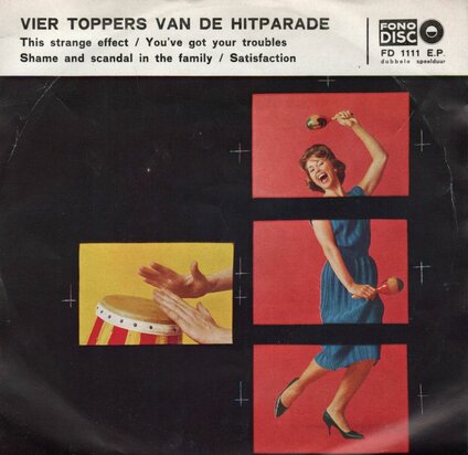 Various - Vier Toppers Van De Hitparade (EP) (Vinylsingle)