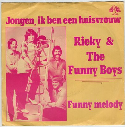 Rieky and the Funny Boys - Jongen, ik ben een huisvrouw + Funny melody (Vinylsingle)
