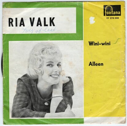 Ria Valk - Wini-Wini + Alleen (Vinylsingle)