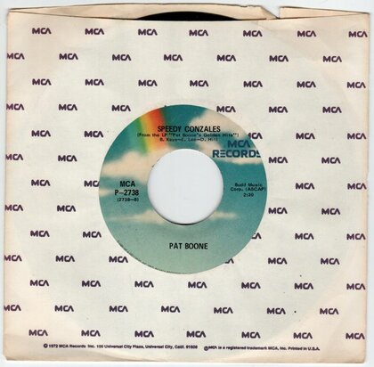 Pat Boone - Speedy Gonzales + Moody river (Vinylsingle)