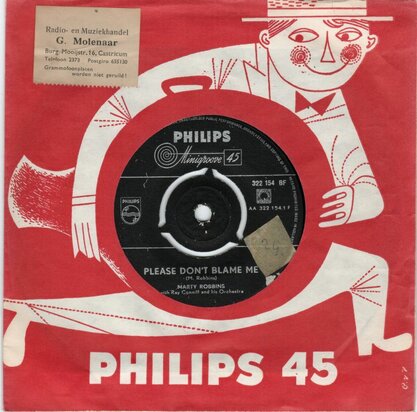 Marty Robbins - Please Don't Blame Me + Teenage Dream (Vinylsingle)