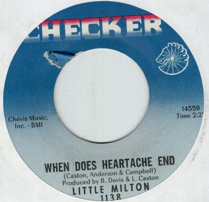 Little Milton - When Does Heartache End + I'm Mighty Grateful (Vinylsingle)