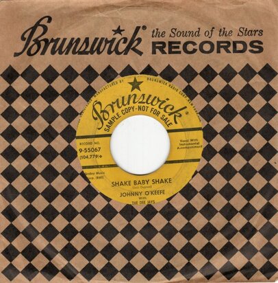 Johnny O'Keefe - Shake Baby Shake + Real Wild Child (Vinylsingle)