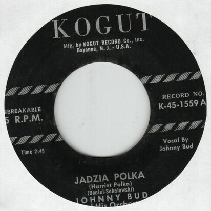 Johnny Bud - Jadzia Polka + Jersey City Oberek (Vinylsingle)