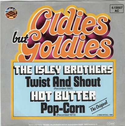 Isley Brothers / Hot Butter - Twist and shout + Popcorn (Vinylsingle)