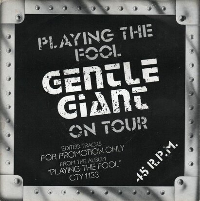 Gentle Giant - Playing The Fool - Gentle Giant On Tour (EP) (Vinylsingle)