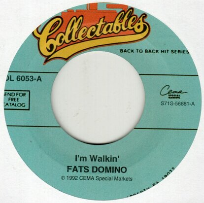 Fats Domino - I'm walkin' + I want to walk you home (Vinylsingle)
