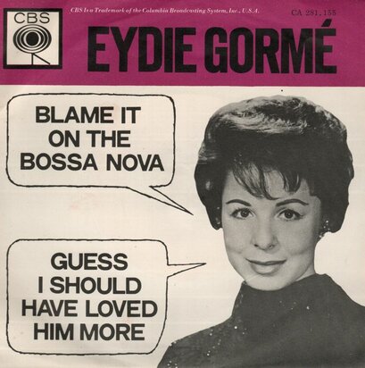 Eydie Gorme - Blame it on the bossa nova + Guess I should (Vinylsingle)