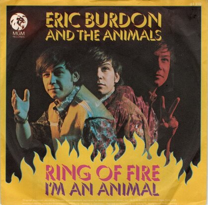 Eric Burdon & Animals - Ring of fire + I'm an Animal (Vinylsingle)