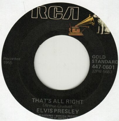 Elvis Presley - That's all right + Blue moon of Kentucky (Vinylsingle)