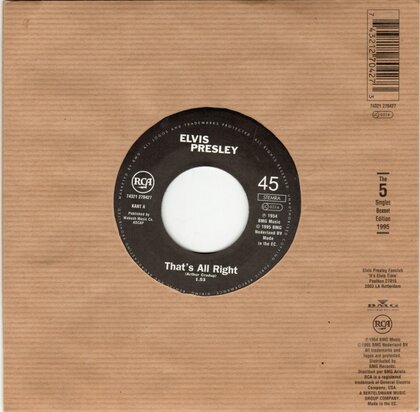 Elvis Presley - That's all right + Blue moon of Kentucky (Vinylsingle)