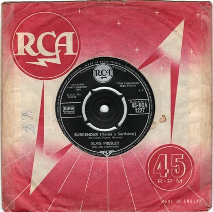Elvis Presley - Surrender + Lonely man (Vinylsingle)