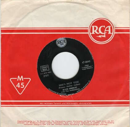 Elvis Presley - She's not you + Just tell her Jim Said Hello (Vinylsingle)